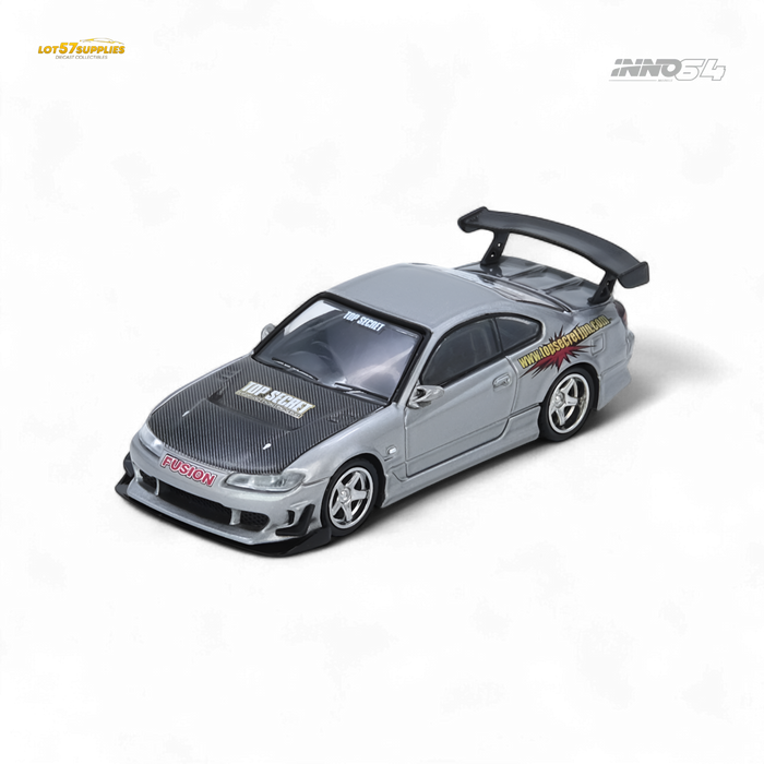 INNO64 Top Secret Silvia S15 Silver 1:64 - for just $29.99! 
