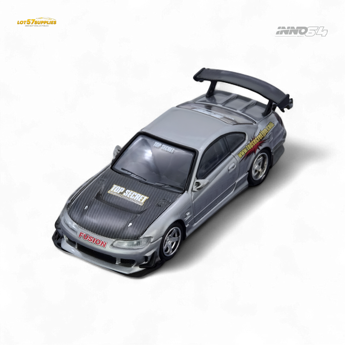 INNO64 Top Secret Silvia S15 Silver 1:64 - for just $29.99! 