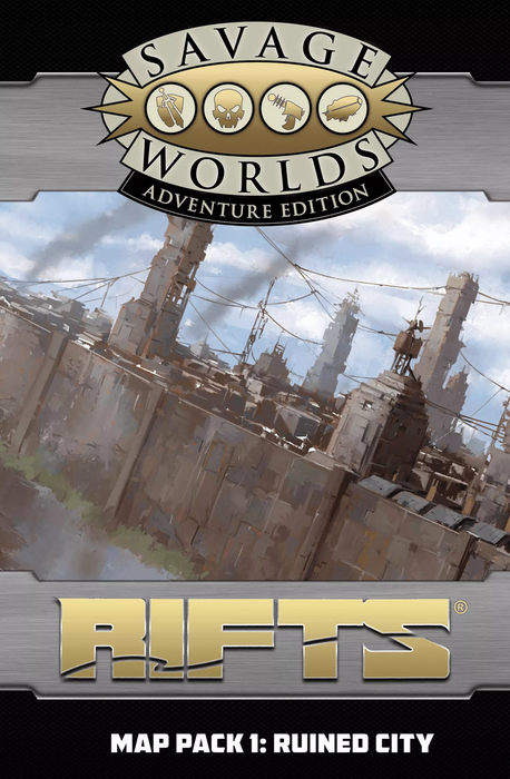 Rifts for Savage Worlds: Map Pack 1 - Ruined City SWADE - for just $14.99! 