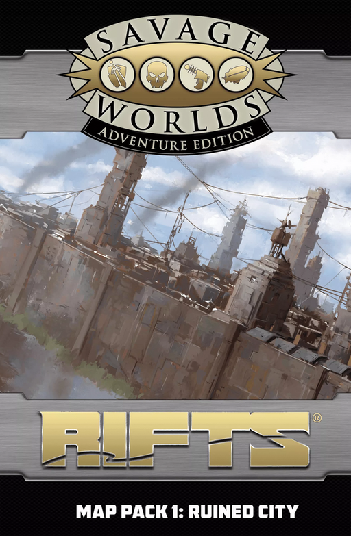 Rifts for Savage Worlds: Map Pack 1 - Ruined City SWADE - for just $14.99! 