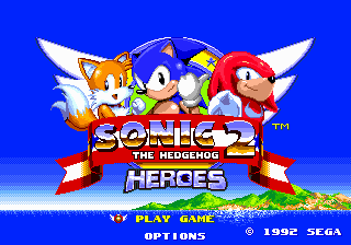 Sonic 2 Heroes Sega Genesis Reproduction Video Game Cart - for just $19.99! 