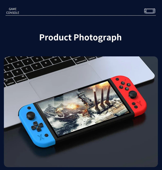 G90 Handheld Game Console – 7-inch 64GB Retro Arcade Gaming Device - for just $111.99! 