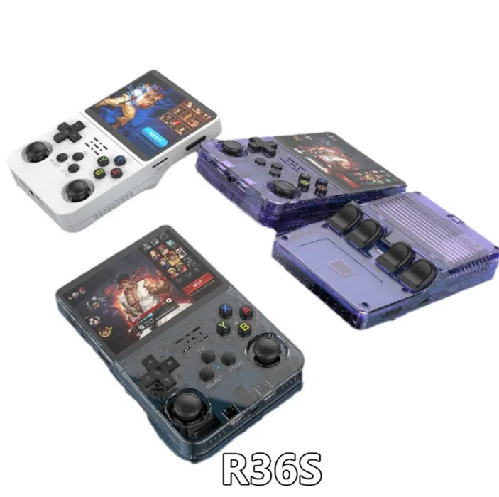 EW Green R36S Retro Handheld Game Console with Linux System and 3.5 Inch IPS Screen - for just $70.42! 