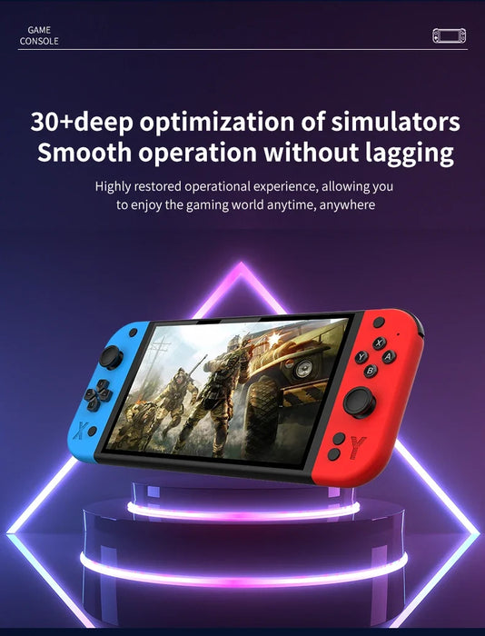 G90 Handheld Game Console – 7-inch 64GB Retro Arcade Gaming Device - for just $111.99! 