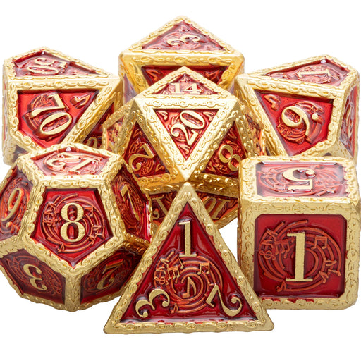Heavy Metal Musical Notes Theme Polyhedral Dice Set - for just $29.99! 