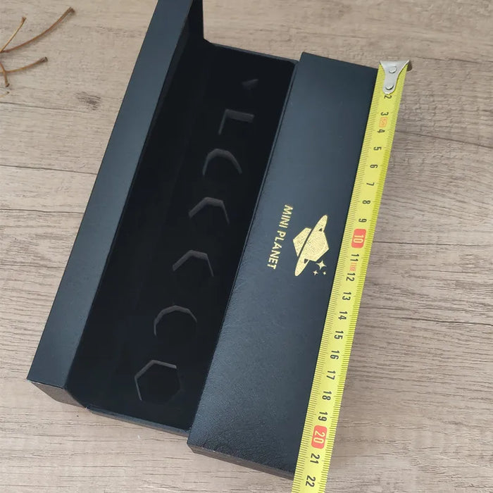 Planet Themed 7 Piece Resin Sharp Edged Dice Set With Case - for just $59.99! 