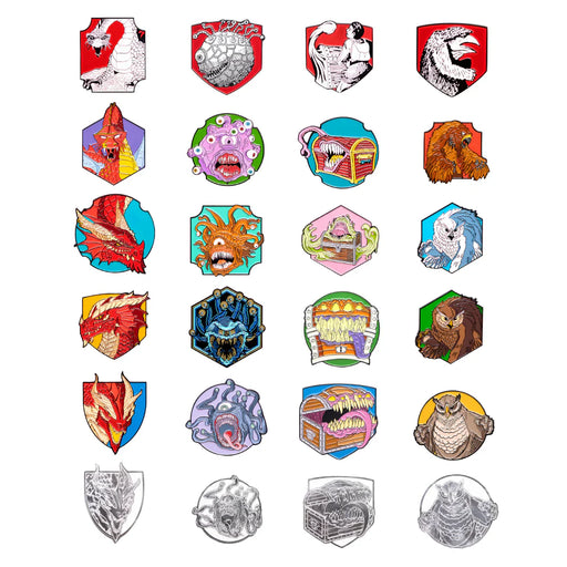 D&D: Monster Mystery Pins - Then and Now Pack - for just $11.99! 