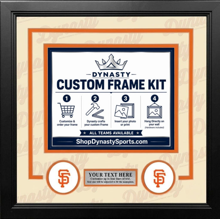 San Francisco Giants Custom MLB Baseball 16x20 Picture Frame Kit (Multiple Colors) - for just $62.99! 