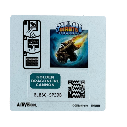 Dragonfire Cannon (Golden) (Sticker Sheet) - for just $2! 