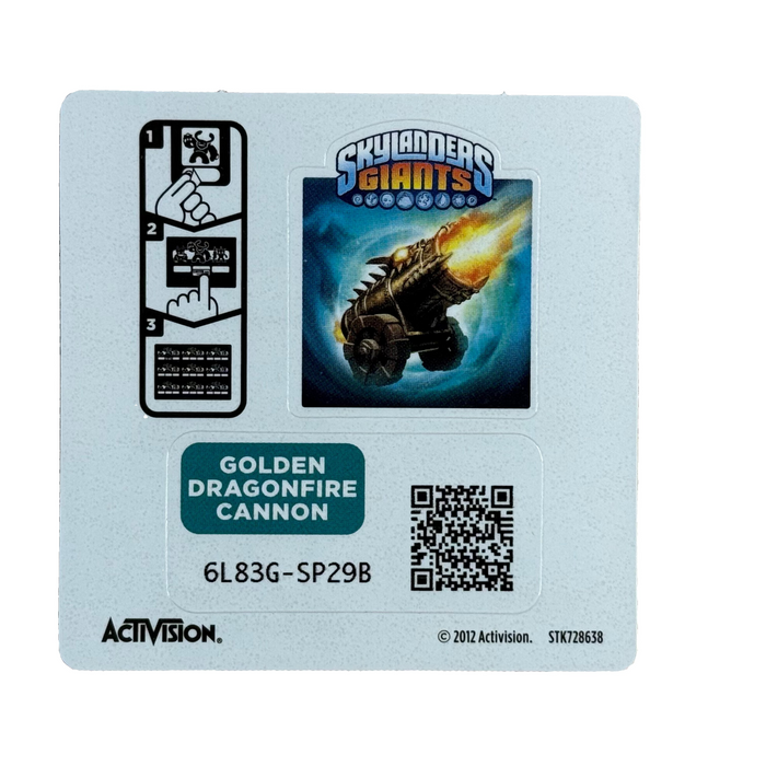 Dragonfire Cannon (Golden) (Sticker Sheet) - for just $2! 
