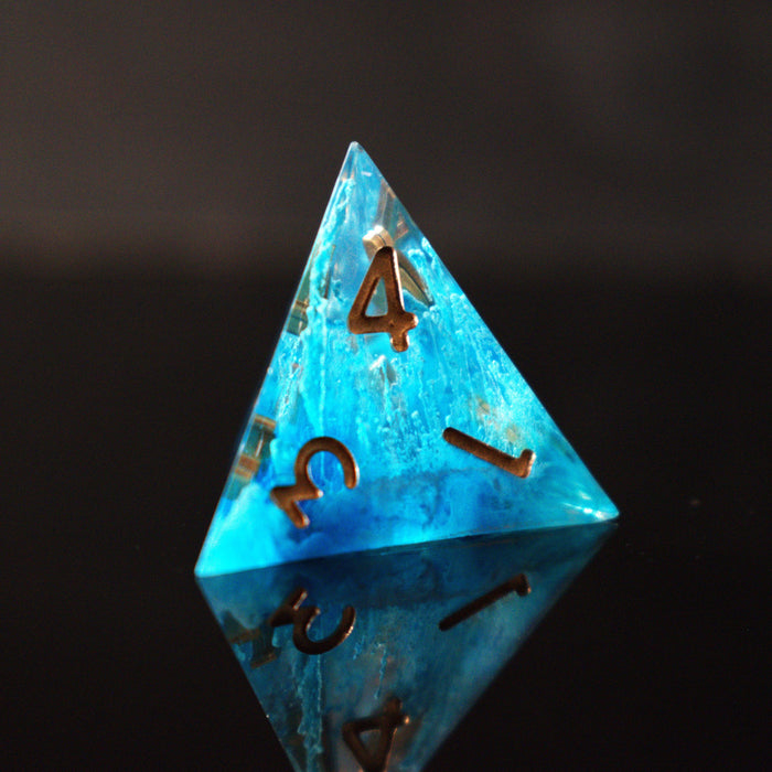 Shape of Water Sharp-Edged Resin Dice Set - Premium Resin - Just $39.99! Shop now at Retro Gaming of Denver