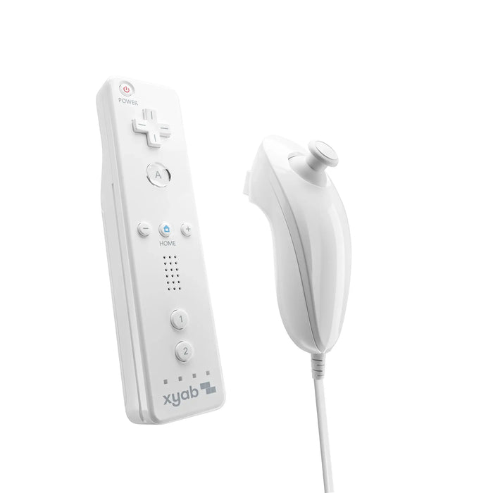 White Wireless Controller Bundle Compatible with Nintendo Wii & Wii U - Just $39.99! Shop now at Retro Gaming of Denver