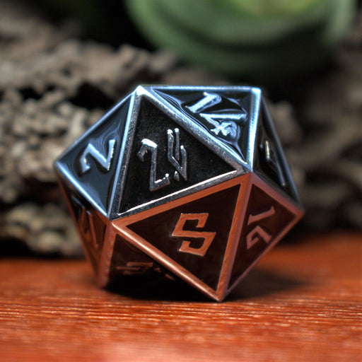 Silver and Shadow Metal 35mm D20 - Just $24.99! Shop now at Retro Gaming of Denver