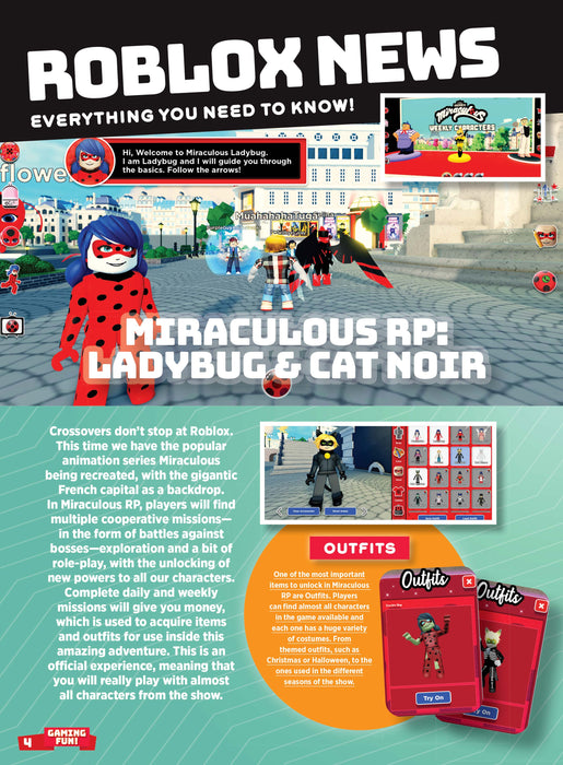 Roblox - Ultimate Guide: 50+ Pages Of Tips, Tricks & Secrets, Expert Hints, Posters, News, Playstation, Meta Quest, Virtual Reality Gaming, Barbie Dreamhouse Tycoon, Miraculous RP: Ladybug & Cat Noir! - for just $12.99! 