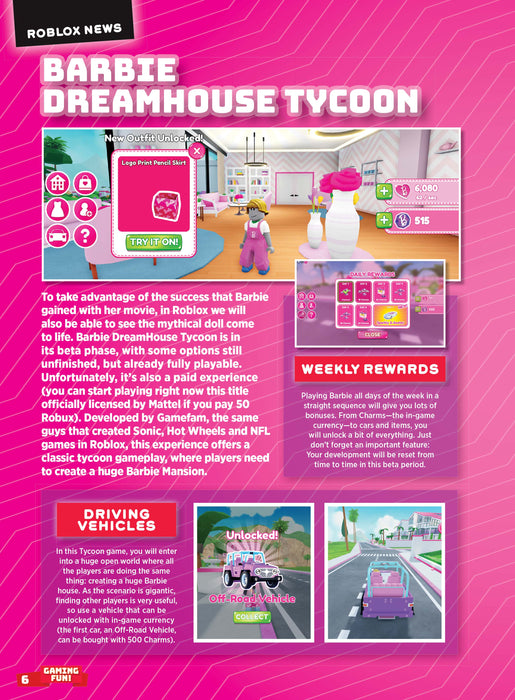 Roblox - Ultimate Guide: 50+ Pages Of Tips, Tricks & Secrets, Expert Hints, Posters, News, Playstation, Meta Quest, Virtual Reality Gaming, Barbie Dreamhouse Tycoon, Miraculous RP: Ladybug & Cat Noir! - for just $12.99! 