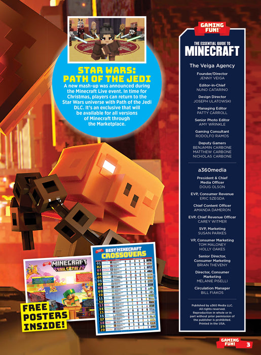 Minecraft - Essential Guide: Expert Tips & Tricks, Update 1.21, Block Building, Disney Adventure, Star Wars: Path Of The Jedi, Teenage Mutant Ninja Turtles, Legends, Dungeons, Mob, Free Maps & Poster! - for just $12.99! 