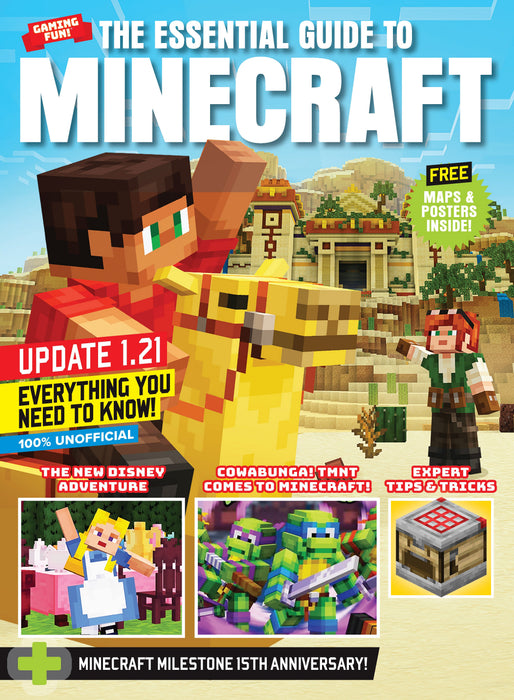 Minecraft - Essential Guide: Expert Tips & Tricks, Update 1.21, Block Building, Disney Adventure, Star Wars: Path Of The Jedi, Teenage Mutant Ninja Turtles, Legends, Dungeons, Mob, Free Maps & Poster! - for just $12.99! 
