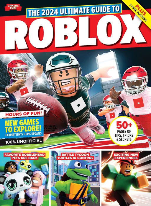 Roblox - 2024 Guide: 50+ Pages of Tips, Tricks & Secrets, Epic Updates, Littlest Pet Shop, NHL Blast, New Games, Super NFL Tycoon, Blox Fruits, Brookhaven RP, Evade, Doors, Adopt Me! & 2 Free Posters! - for just $12.99! 