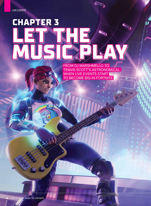 Fortnite - Ultimate Guide: Early Days, Cancellation, Battle Royale, Free-To-Play, Store, Ariana Grande Tour, Streamers, Crossovers, Mobile Feud, Legal Disputes, Streaming, Metaverse & 100 Skins Poster - for just $12.99! 