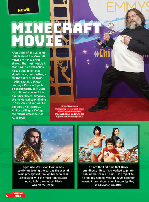 Minecraft - Essential Guide: Summer Update, Minecraft Movie, Jack Black, Wolf Armor, New Bat Design, Pots Storage, Strategies For Trial Chambers, Jurassic World, Star Wars, Nerf World, Maps & Posters! - for just $12.99! 