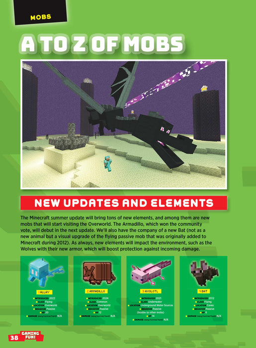 Minecraft - Essential Guide: Summer Update, Minecraft Movie, Jack Black, Wolf Armor, New Bat Design, Pots Storage, Strategies For Trial Chambers, Jurassic World, Star Wars, Nerf World, Maps & Posters! - for just $12.99! 