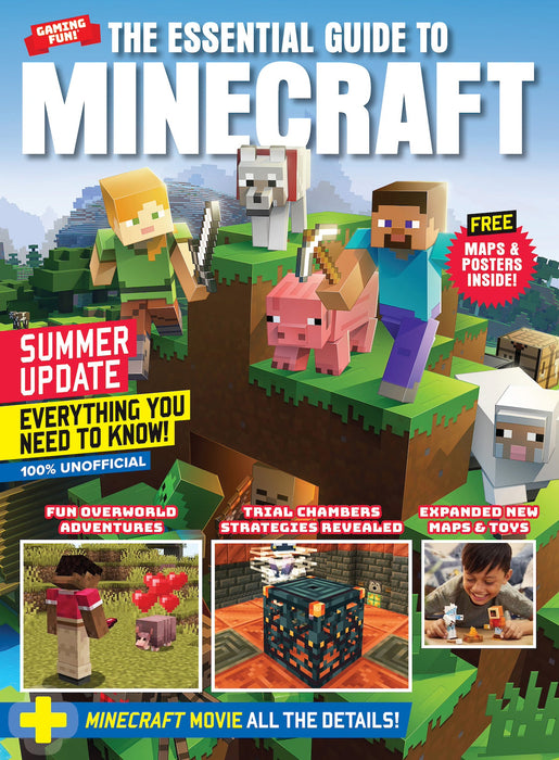 Minecraft - Essential Guide: Summer Update, Minecraft Movie, Jack Black, Wolf Armor, New Bat Design, Pots Storage, Strategies For Trial Chambers, Jurassic World, Star Wars, Nerf World, Maps & Posters! - for just $12.99! 