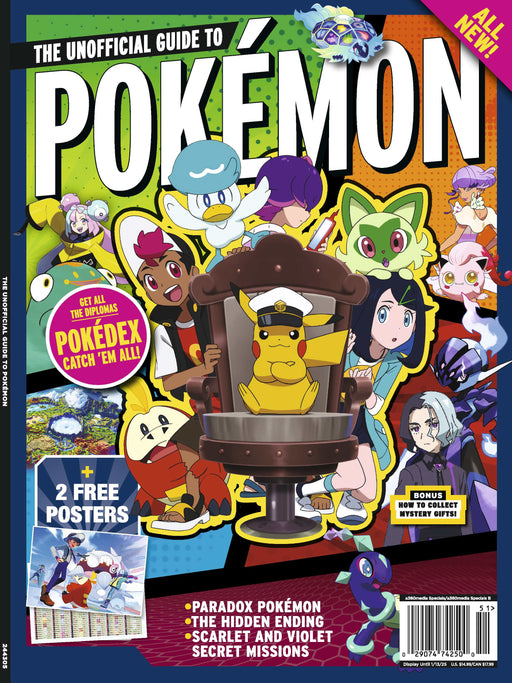 Pokémon - Scarlet And Violet Secret Missions, Complete Poké Ball List, Paradox Pokémon, The Hidden Ending, How To Collect Mystery Gifts, Navigate The Union Circle, Indigo Disk DLC & 2 Free Posters! - for just $14.99! 