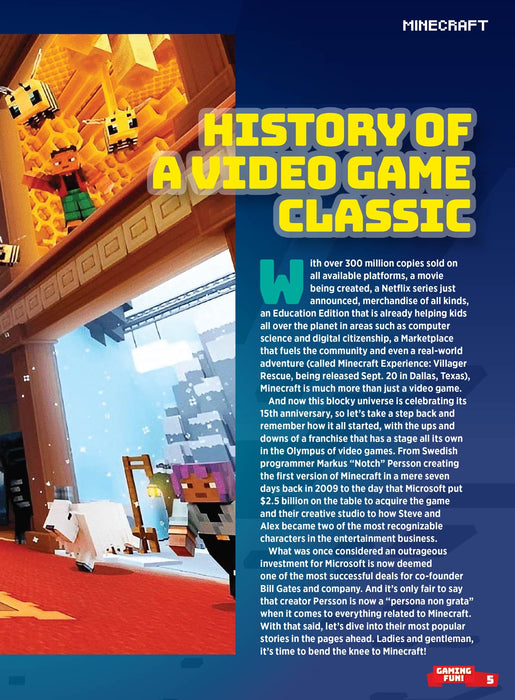 Minecraft - 15 Year Anniversary: History, Tricky Trials Update, How To Find A Trial Chamber, Bundles Of Bravery, The Furious Five Kung Fu Panda DLC, Netflix Animated Series, Free Posters & More! - for just $12.99! 