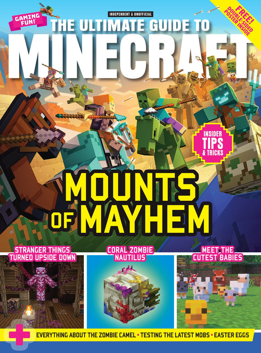 Minecraft - The Ultimate Guide: Mounts Of Mayhem, Stranger Things Turned Upside Down, Coral Zombie Nautilus, Everything About The Zombie Camel, Testing The Latest Mobs, Easter Eggs, Tips, Tricks & More! - for just $12.99! 
