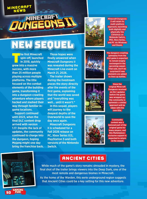 Minecraft - The Ultimate, Independent & Unofficial Guide: Adventure Awaits, Essential Gameplay Strategies, Bluey Joins The Block, Meet The Sulfur Cube, The First Look At The Next Chapter & More! - for just $19.99! 