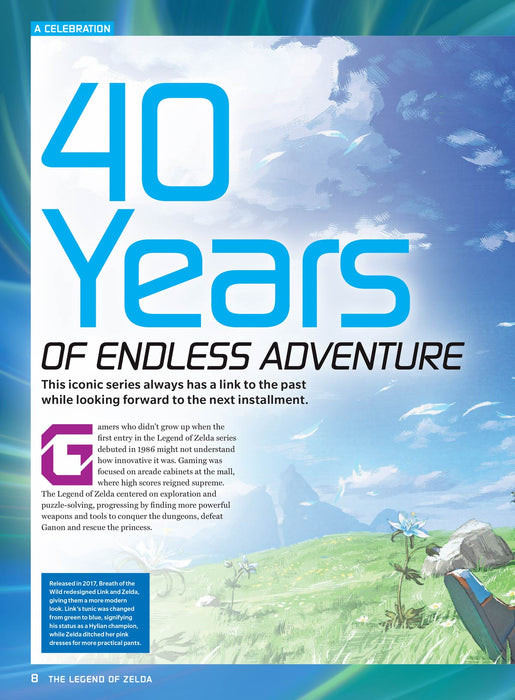 Legend of Zelda - 40th Anniversary Special Issue: The Ultimate Fan Guide, Link vs. Zelda Showdown Battle, 3 Timelines Uncovered, Everything You Need To Know About The New Movie, Rankings, NPCs & More! - for just $14.99! 