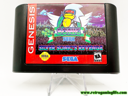 Silver Sonic's Revenge Sega Genesis Reproduction Video Game Cart - for just $19.99! 