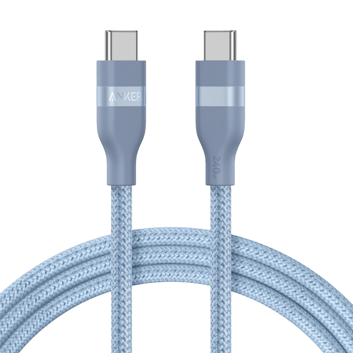 Anker USB-C to USB-C Cable (3 ft / 6 ft, 240W, Upcycled-Braided) - for just $19.99! 