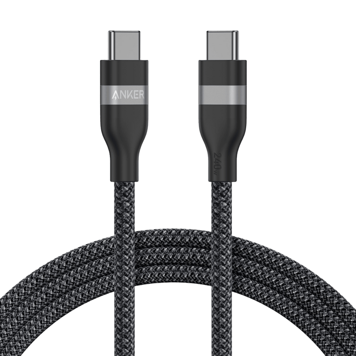 Anker USB-C to USB-C Cable (3 ft / 6 ft, 240W, Upcycled-Braided) - for just $19.99! 