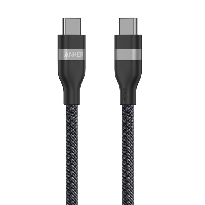 Anker USB-C to USB-C Cable (3 ft / 6 ft, 240W, Upcycled-Braided) - for just $19.99! 