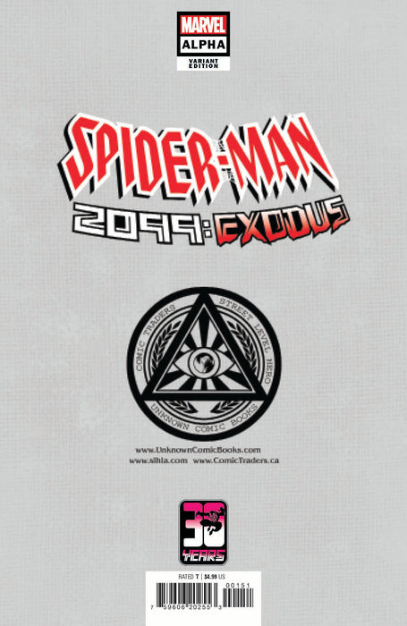 Spider-Man 2099: Exodus Alpha 1 Unknown Comics Kaare Andrews Exclusive Var (05/04/2022) - for just $10! 