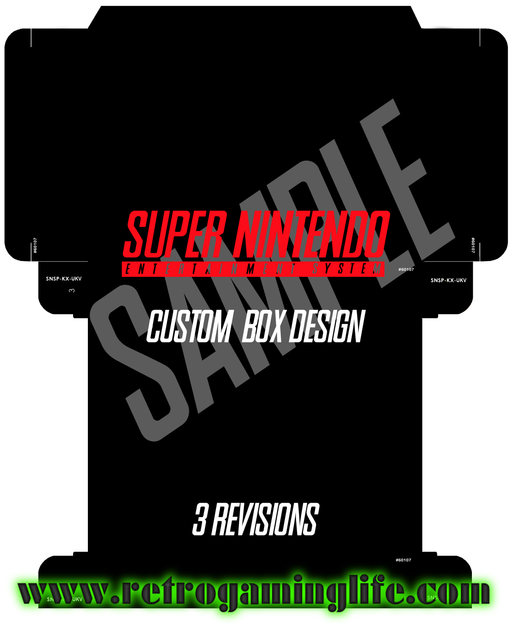 Custom Super Nintendo (SNES) Box Art – Digital Design Only - for just $14.99! 