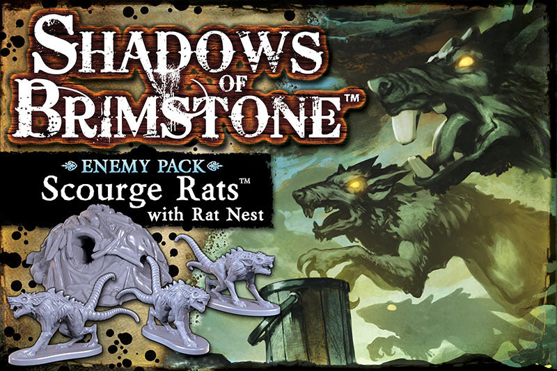 Shadows of Brimstone: Scourge Rats Enemy Pack - for just $19.95! 