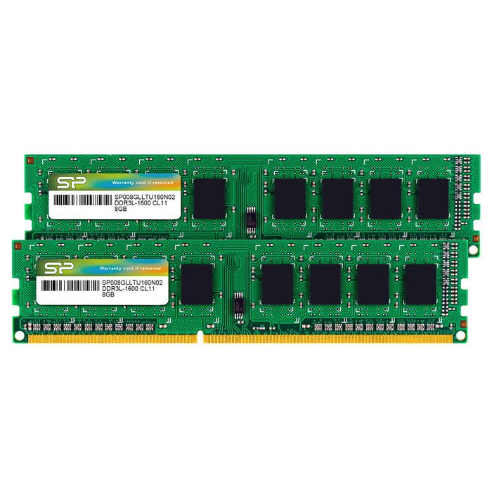 Silicon Power DDR3L 16GB(2x8GB) 1600MT/s (PC3L-12800) 1.35V Desktop UDIMM - for just $39.97! 
