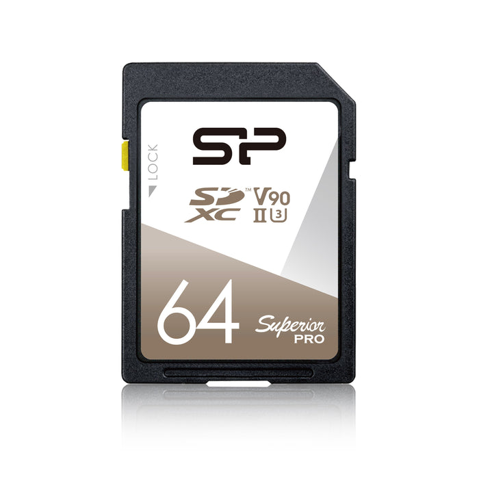 Silicon Power 64GB V90 Superior Pro R/W Up to 290/260 MB/s UHS-II SDXC Memory Card - for just $69.99! 