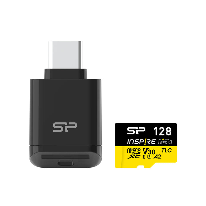 Silicon Power 128GB Inspire UHS-1(U3) V30 A2 MicroSD Memory Card with Card Reader [Not compatible with Switch 2] - for just $50.97! 