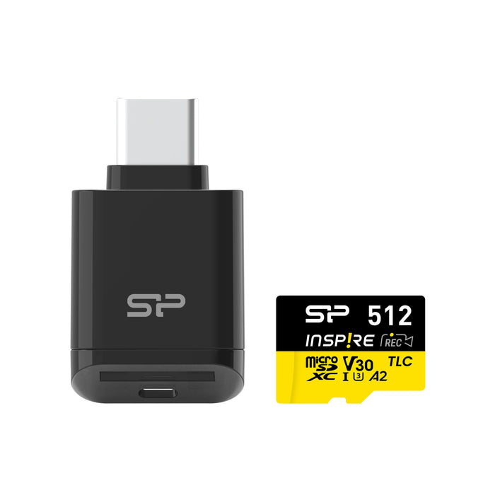 Silicon Power 512GB Inspire UHS-1(U3) V30 A2 MicroSD Memory Card with Card Reader [Not compatible with Switch 2] - for just $112.97! 