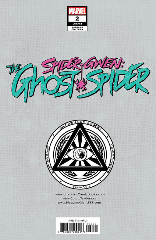 Spider-Gwen: The Ghost-Spider #2 Unknown Comics Leirix Exclusive Var (06/26/2024) - for just $5! 