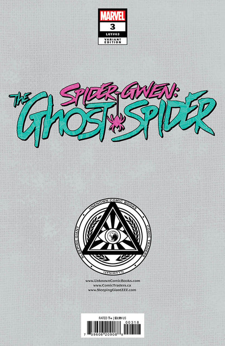 Spider-Gwen: The Ghost-Spider #3 Unknown Comics Ejikure Exclusive Var (07/31/2024) - for just $10! 