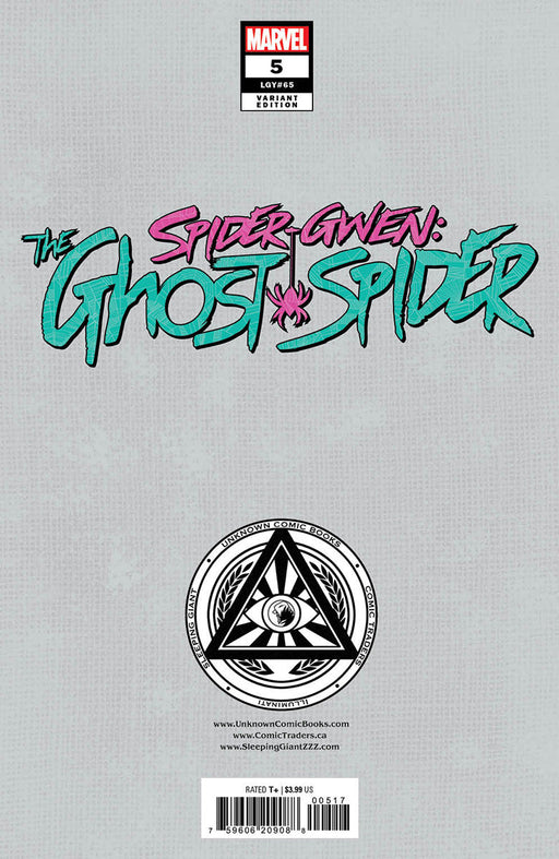 Spider-Gwen The Ghost Spider #5 Unknown Comics Ivan Tao Exclusive Var (09/11/2024) - for just $10! 
