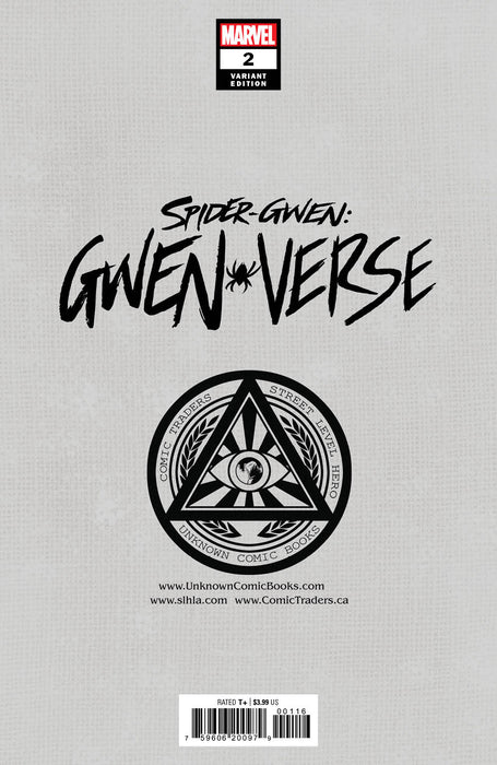 Spider-Gwen: Gwenverse 2 Unknown Comics Marco Turini Exclusive Var (04/13/2022) (04/20/2022) - for just $10! 