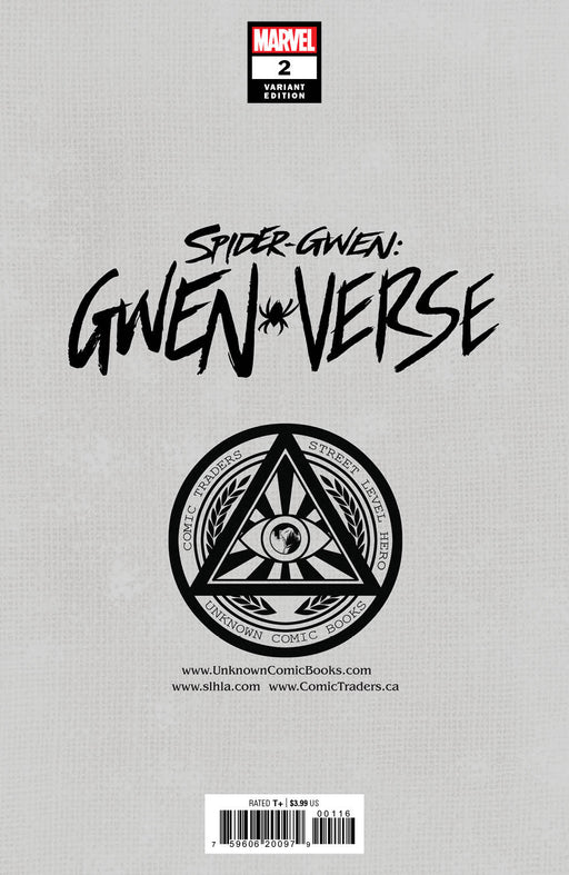 Spider-Gwen: Gwenverse 2 Unknown Comics Marco Turini Exclusive Var (04/13/2022) (04/20/2022) - for just $10! 