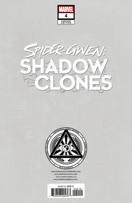 Spider-Gwen: Shadow Clones #4 Unknown Comics Kael Ngu Exclusive Virgin Var (06/14/2023) - for just $20! 