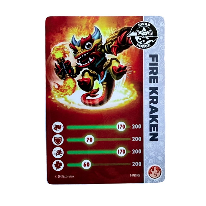 Fire Kraken (Stat Card) - for just $1! 