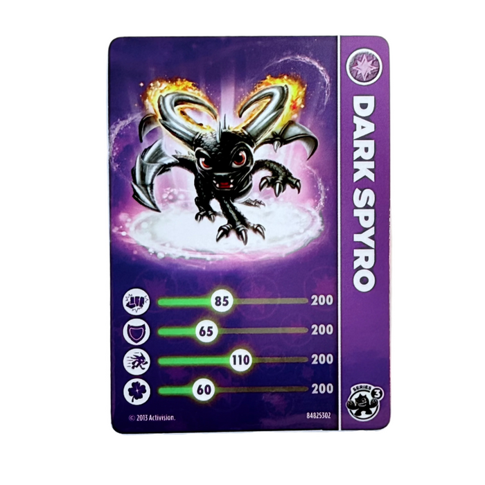 Spyro (Series 3, Dark) (Stat Card) - for just $5! 
